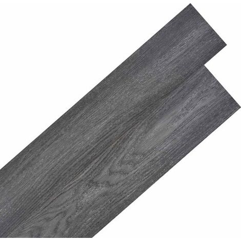 36 bandes de sol en PVC noir et blanc, 5,02 mètres carrés (1/5)