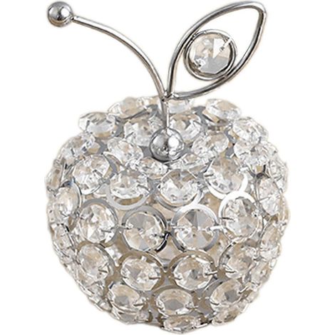Fruchtstatue, Sammlerstück, künstliche Fruchtfigur, Tischdekoration für Schlafzimmer, Wohnzimmer oder Bar-Apples Silver (1/4)
