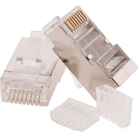 Zenitech – Lot de 2 fiches RJ45 prêtes à monter – Connexion réseau filaire – Installation simple et rapide – Compatible câbles Ethernet standards