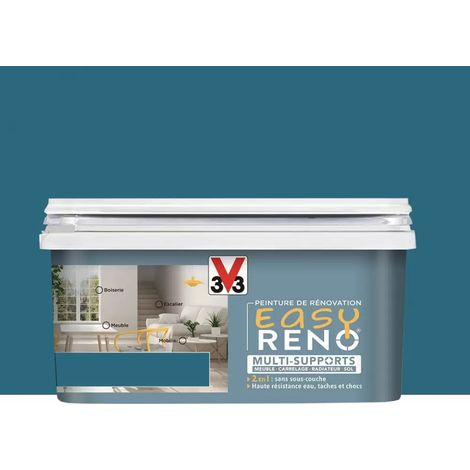 Peinture Multi-Supports V33 Easy Réno Bleu batik 2 L