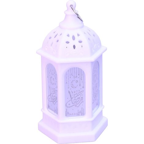 Lanterne LED Ramadan Décorative - Lumière de Nuit Électronique pour Table - Décoration Fête Eid Mubarak - Pour Maison et Intérieur