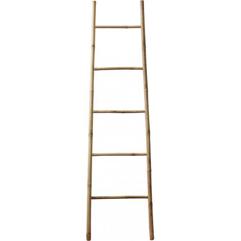 Scala in bamboo marrone 5 gradini H180 cm design naturale