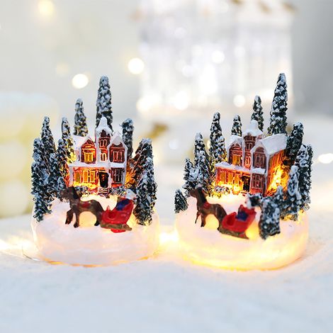 Maison De Noël Décor Lumineux - Décoration De Table Et Cheminée - Pour Intérieur - 1 Pièce (1/5)