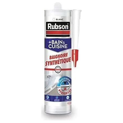 Rubson 3178041353045 Silikonmastik weiß Dichtungsmasse