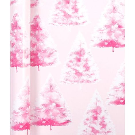 Wrapping Paper - Christmas Tree Pattern - 300 Cm X 43 Cm - Festive Gift Wrap Roll - 1 Unit (1/5)