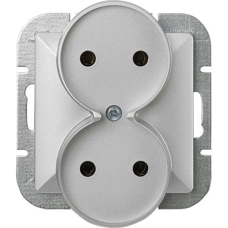 Doppio porta in madreperla P/T B/U argento - E+9002140 (1/2)