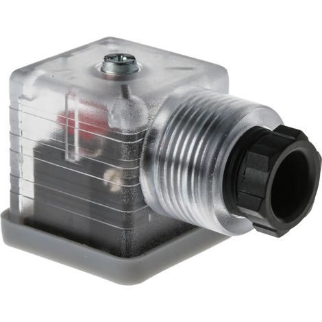Connecteur pour électrovanne, Femelle, 3P+E, Montage sur câble 10A, 24 V c.c., PG9 ( Prix pour Paquet de 5 )