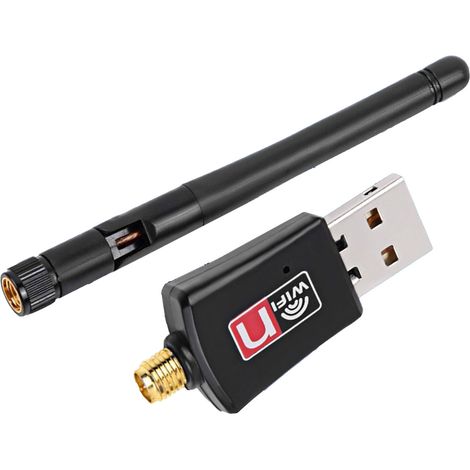 Carte WiFi USB Double Bande 2.4GHz/5GHz Antenne Haute Gain 1267Mbps pour PC Portable (1/5)