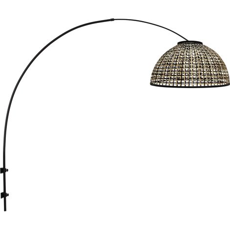 Steinhauer - lampada da parete - Sparkled Light - nero - bambù