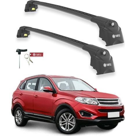 TURTLE kompatibel mit Chery Tiggo 5 2014-2021 Dachträger Air2 Schwarz (1/5)