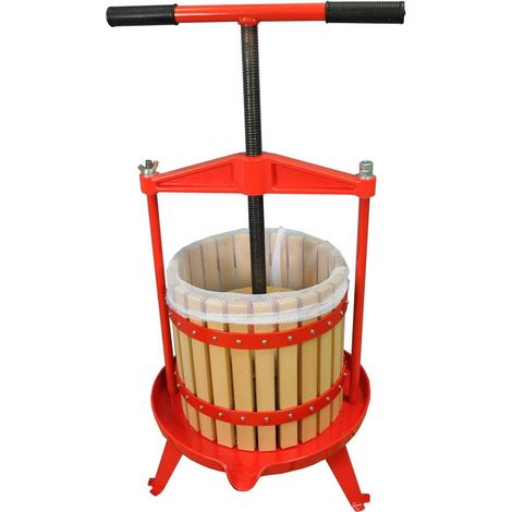 12 Litre Traditional Fruit and Apple Cider Press with Cross Bar and T Handle (1/5)
