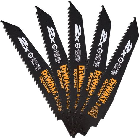 Hoja de sierra sable, bi-metal, Extreme 2X, demolición, 152 mm, 42 mm DeWalt DT2300L-QZ