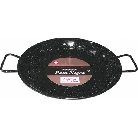 1 Piattto A Paella Speciale Induzione Acciaio smaltato ø 38 Cm 4 Parti - Altro