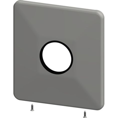 Plaque de recouvrement en acier inoxydable KWC AR, AQUAMIX, 205x225 mm, 2000104951 (1/2)