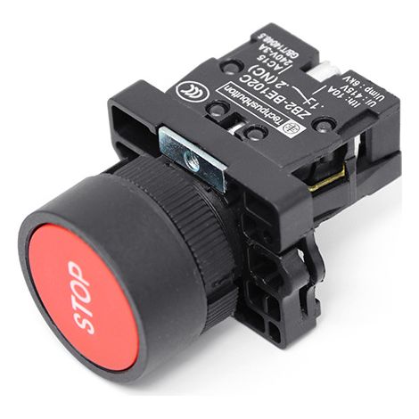 Includes red round STOP push button XB2-EA4342 and normally open push button ZB2-BE102C (1/4)