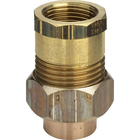 Viega Rohrverschraubung 94340G konischdichtend in 22mm x Rp1 Rotguss (1/4)