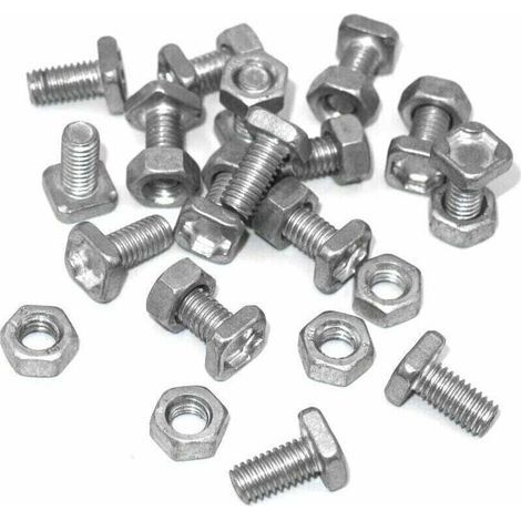 Lot de 50 écrous et boulons en acier galvanisé pour serre, visserie universelle compatible avec structures en bois et métal (1/5)