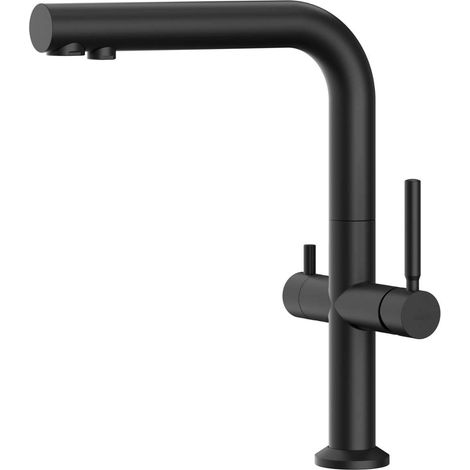 kielle Wimeo - Grifo de fregadero con filtración, negro mate 10525F24 (1/5)