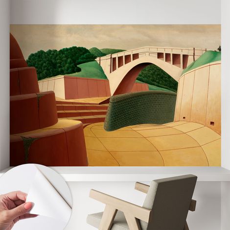 Carta da parati autoadesiva - Fotomurale adesivo - design elegante - stile moderno - Paesaggio tranquillo 104x70 cm (1/5)