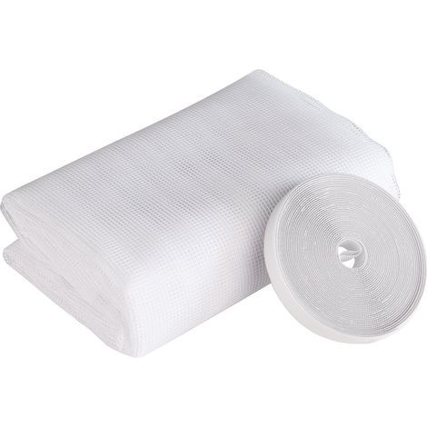 Window mosquito net 130 x 150 cm – Insect-proof nylon – Self-adhesive backing for easy installation – Optimal protection (1/5)