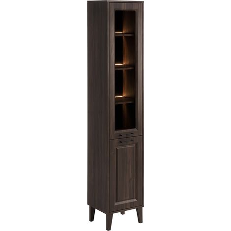 Colonne 2 portes Moka Bois foncé (1/5)