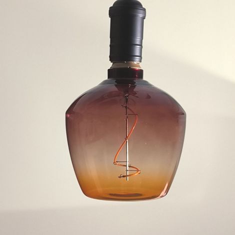 Lampadina Decorativa a Filamento Led E27 4w 1800k Sfumatura Marrone e Arancione