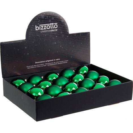 Sfere per albero di Natale in vetro per decorazione natalizia set da 20 pezzi -Ottanio (1/2)