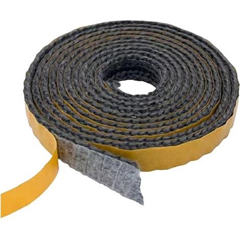 Joint Insert Cheminée, Joints Tressé Auto-adhésive pour Poêle, Joints D'étanchéité Résistante à la Chaleur (2mm x 15mm x 3m) (1/5)