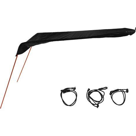Abri solaire pour kayak en toile Oxford imperméable, pliable, facile à installer, pare-soleil portable pour bateau canoë noir (1/5)