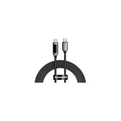 BASEUS Display Fast USB-C auf USB-C 100W, 2m Reichweite, Schwarz - Crezuo