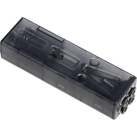 Porte-papier toilette vertical pour 3 rouleaux avec petit disque et brosse WC Noir (1/5)