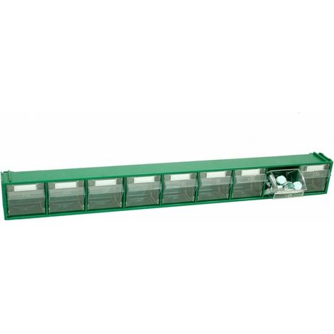 Vipa Cassettiera Componibile Fox 101 Verde 9 Cassetti mm. 600X68X76 H
