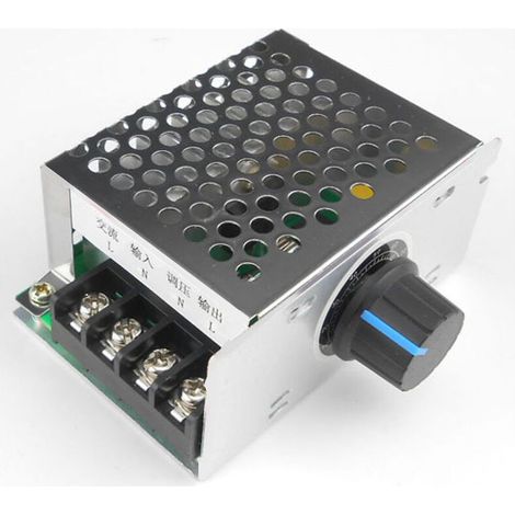 Régulateur de moteur monophasé 220V AC, variateur de vitesse du moteur du ventilateur, variateur d'intensité et régulateur de température à thyristor. (1/3)