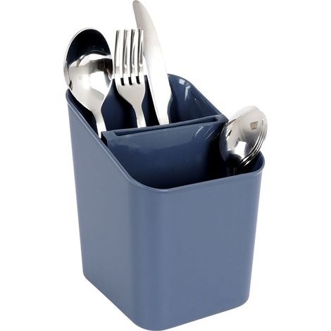 Besteckabtropfkorb für Messer und Küchenutensilien, grau (1/5)