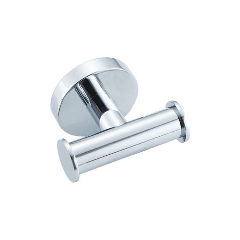 Calvi Porte-serviettes - rond - double - chrome (1/2)