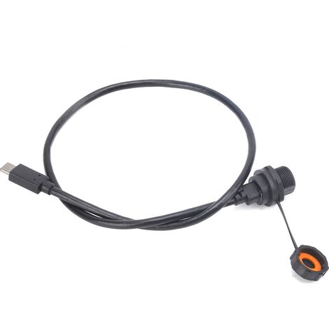 Wasserdichter USB-Anschluss IP67 TYPEC Buchse Stecker mit Kabelbuchse E10TPCTFF/TPCAM (1 Meter) (1/5)