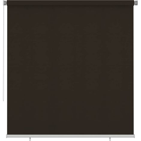 vidaXL Store roulant d'extérieur 225 (l) x 230 (H) cm marron HDPE (1/5)