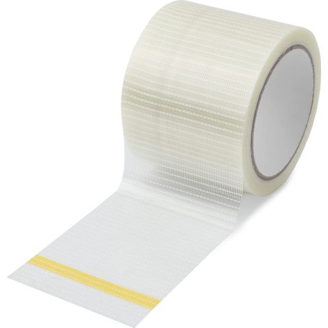 Ruban de Réparation pour Auvent de Camping-car, Ruban Adhésif de Réparation en Fibre de Verre Renforcée 12 m x 8 cm Repair Tape pour Auvent de Tente, Bâche de Bateau Étanche (1/5)