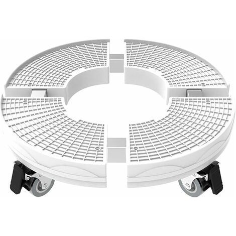 Support de Plante Robuste avec Roues, capacité de 200kg, 30 cm-50 cm Support de Pot de Fleur Rond réglable pour intérieur à extérieur sur Rouleaux (1/5)