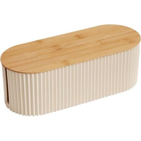 Boîte de gestion de câbles - Organiseur de cordons - Bureau ordonné - Sûr et élégant - 33x13x11 cm - Blanc (1/5)