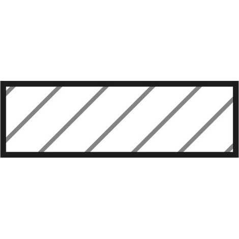 Barre d'acier rectangulaire 20x10 mm hss pour tour