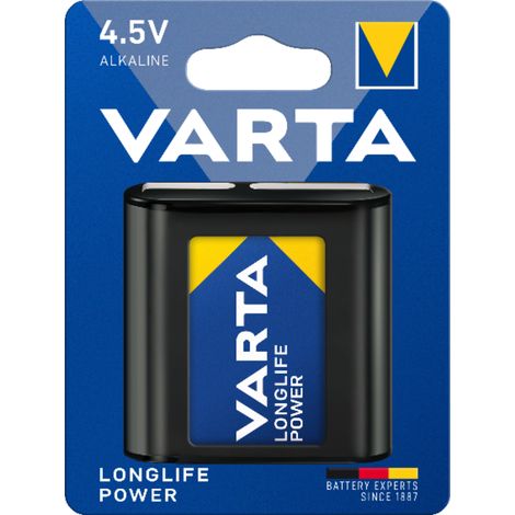 Batería alcalina plana Varta LL power MN1203 de 4,5 V para linterna LED (1/2)