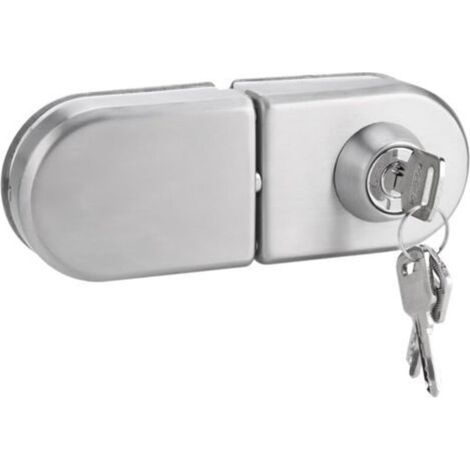 [NEVER USED] Door Lock, Anti-Theft Glass Door Security, 10-12 mm Stainless Steel Deadbolt with Keys, Open/Close, for Home, Hotel, Office, Bathroom
