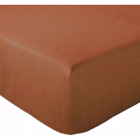 Drap housse mousseline de coton MILOS 160x200 cm (1/5)