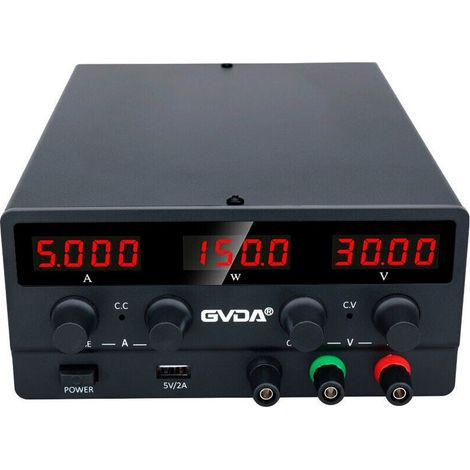 GVDA SPS-H605 USB DC Regulated Switching Power Supply Adjustable / UK Plug