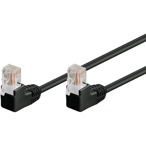 Goobay 96084 cable de red Negro 0,25 m Cat5e U/UTP (UTP)