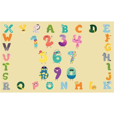 Tappeto Cameretta Camera Letto Bambini Moderno Antimacchia Morbido Gioco Bimbi Dis B - 75x120 Cm (1/5)
