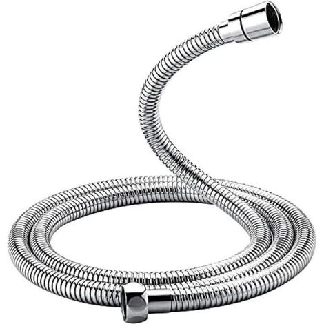 Flexible de douche universel (1,5 m), anti-torsion, anti-pliage, acier inoxydable/chrome (1/4)