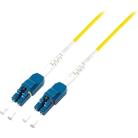 Cordon de raccordement Fibre Uniboot OS2 LC-UPC. 0.5m - jaune