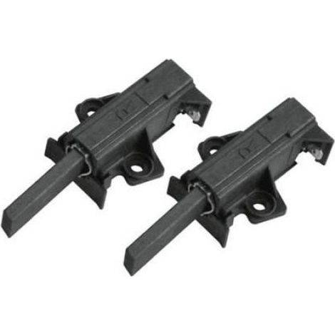 Balai Charbon Moteur - Epaisseur 5 mm - Largeur 12,5 mm - Longueur 32,5 mm - Support Intégré 46,5 mm - Connexion AMP 4,8 mm - Pour Lave-Linge - Lot de 2